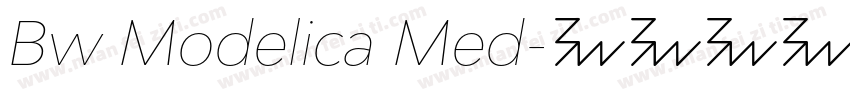 Bw Modelica Med字体转换